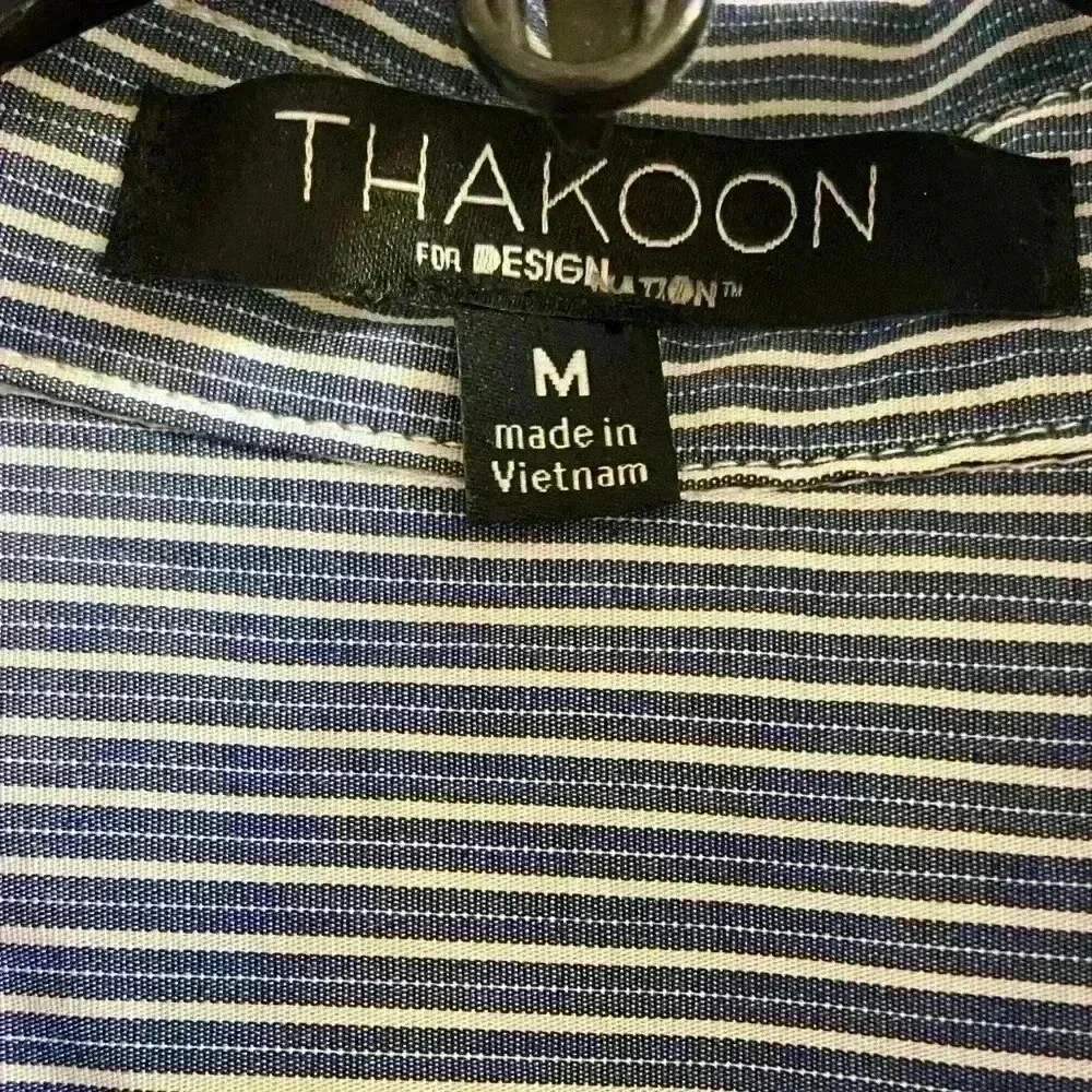 Thakoon for design nation striped button front shirt‎ women Medium NWOT